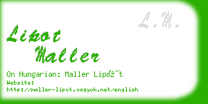lipot maller business card